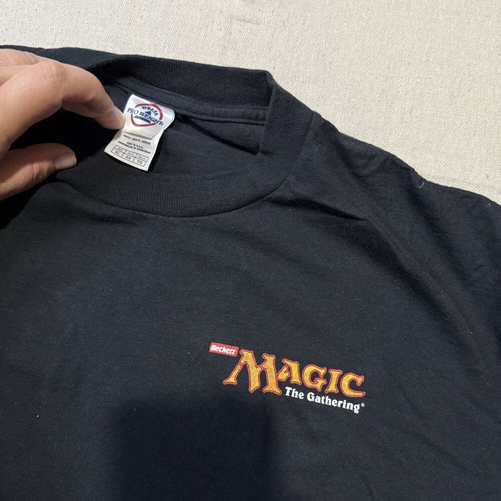 Vintage Y2K Magic The Gathering Beckett Magic magazine Subscriber Promo Tee XL - Picture 4 of 6